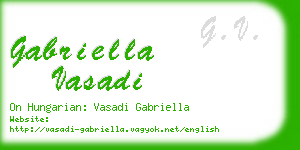 gabriella vasadi business card